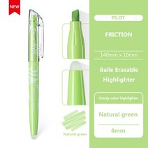 1Pcs 일본 파일럿 형광펜 SW-FL 지울 수있는 다기능 마커 학교 용품, 05 Natural green
