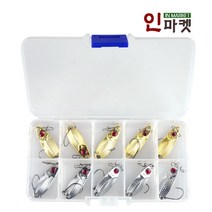 트라우트스푼1 송어 산천어 스푼 세트 겨울 얼음 낚시, 트라우트스푼1 2.5g 미늘