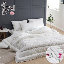 [천삼백케이] [투유] 정원 꽃자수 피그먼트 차렵이불 베개세트(Q) by효재