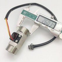 NPT3/4 탭 나사 SUS304 DN20 유량 센서 미터 OD2.6cm, 01 SS-NPT34 5V