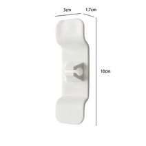 가정용 진공 랩 포장기 자동 업소용 랩핑기 Cord Organizer 케이블 관리 클립 케이블 보관 홀더 keeper wrapper winder for air 프라이어 커피, 하얀, 4개(10x3cm)