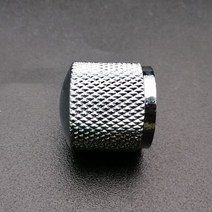 육각 나사가있는 10pcs 메탈 돔 톤 튜닝 손잡이 일렉트릭 기타베이스 용 볼륨 조절 버튼 블랙/크롬/골드, 08 without hole SV x1