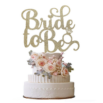 브라이덜샤워 토퍼 bride to be 결혼 케이크 소품 도매, 로즈골드