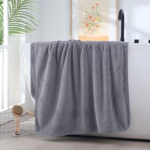스토리원 2장 와플 벌집 바스 타올 목욕 타월 대형 목욕 수건 U-SSAC16, 그레이+그레이