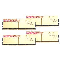 지스킬 DDR4 32G PC4-25600 CL14 TRIDENT Z ROYAL 데스크탑용 램 골드 8G x 4p, F4-3200C14Q-32GTRG