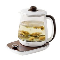 키친플라워 KEK-HS1530BE 유리티포트 1.5L 8단온도조절 꽃차 차탕기
