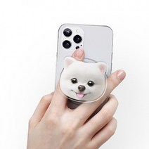 슈가캣&캔디도기 맥세이프호환 마그넷톡 귀여운 반려동물 강아지 dog 펫 아트디자인 핑거그립 폰톡, 마그넷톡- 강아지/슈나우저 지니