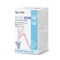 메가세움 포르테 메가젠 영양제 치아 형성에 필요한 뼈 칼슘 잇몸 치 약, 60정, 2개