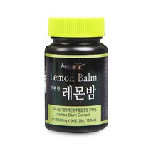 힐링 레몬밤정 레몬밤 로즈마린산 허브 추출물 가루 폴리페놀 항산화 체중감량 효능, 5병, 60정
