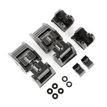 Rugged Ridge 11210.27 후드 캐치 키트 질감 있는 블랙 2018 Current Jeep Wrangler / 20 Gladiator 1284807, Non-Locking, JK
