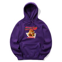 트립션 CHAMP BURGER 후드티 퍼플