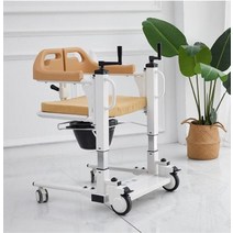 페달링 높이 조정이 되는 리프트 환자 이동 의자 장애인 노인 샤워 화장실 휠체어, 수동 조정 DZ03, DZ03