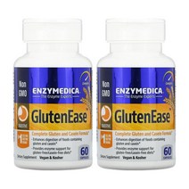 엔자이메디카 글루텐이즈 GlutenEase 아밀라아제 아밀레이스 단백질분해효소 60정 2개