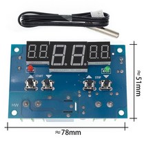 DC12V 온도 조절기 NTC 센서 W1401 led 디스플레이가있는 지능형 디지털 컨트롤러, 01 W1401, 01 W1401