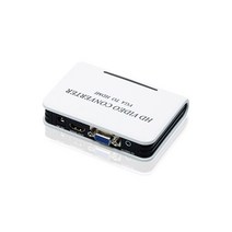 34인치모니터 와이드 세로 모니터 VGA-HDMI 호환 변환기 컴퓨터 박스-TV 프로젝터 장치 어댑터 HD 1080P 오디오 비디오 동기화 포함