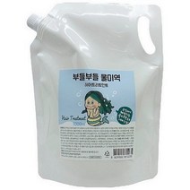 환불보장 부들부들 물미역 1000 손상모 상한머리 복구 셀프 헤어 단백질 트리트먼트 클리닉 PPT 미용실 머리영양제 홈케어 팩 1021452, 부들부들 1000 리필용, 1개