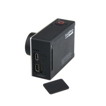 액션캠대여 초미니무선카메라 바디캠 GoPro Hero 4 3 스포츠 액션 디지털 카메라 액세서리 용 미니 USB 사이드 도어 보호 커버 교체 개들이 개