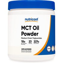 Nutricost Premium MCT 오일 파우더 .5LBS - 케토 케토시스 및 케톤 생성 다이어트에 가장 적합 제로 순수 탄수화물 비 GMO 글루텐 프리