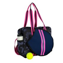 정품 Queen of the Court 테니스 가방 여성용 토트 (네이비 카모), Navy Camo