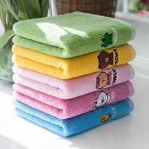 어린이집수건 돌답례품수건 라인프렌즈 베이직 세면 타올 수건 어린이집준비물, 샐리_블루