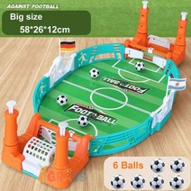 보드게임 축구 테이블 게임 파티 탁상 놀이 스포츠 휴대용 선물, Big With 6 Balls1