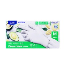 크린랩 크린 라텍스장갑 (중) 100매, 중(M), 1개