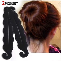 크리닉패드 남자 옆머리 누르기 다운펌 호일워크 다운핏 샴푸대 목받침 hair braiding tool weave braider roller hairpins clips hair, 2개 m