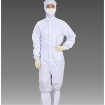 디랩방진복 크린룸 원피스 방진복 제전복 반도체작업복 일체형, 기본형, 4XL, 흰색, 1개