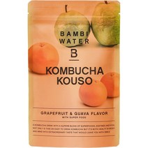 아보카도스무디 케일 사과 주스 그린 망고 스무디 BAMBI WATER 콤부차 효소 150g (핑크 자몽 & 과바 맛) 음료 단식 클렌즈 대체 슈퍼푸드 효모, 핑크 자몽&과바