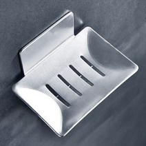 무타공 스텐 비누받침대 접착식 비누 거치대 걸이 호텔식 홀더, 2.스텐 휴지걸이-실버