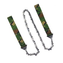 띠톱 기계 실톱 줄톱 핸드스트라이너 와이어 거위 사슬톱 구명 사슬톱사슬톱 만능 야외 수작업용, 05 카무플라주 33이빨 配帆布봉지