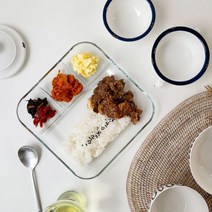 로얄포드강화유리 칸칸접시 M, 단일옵션