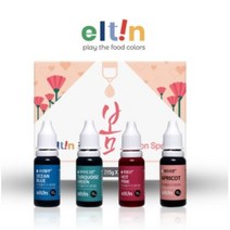 eltin 엘틴푸드칼라 진한플러스 봄 4종 세트 60g, 1세트