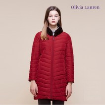 올리비아로렌 17FW [정상가:1 100 000원] 밍크변형카라 토끼털 내피 패딩 점퍼_VOPKATWB111