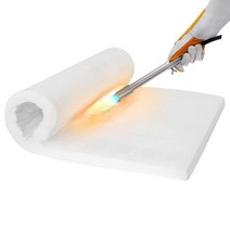 Lyrufexon 세라믹 섬유 단열재 2피스 61 x 40.9 2.5cm24 15.7 1인치 두께 2600F 내화성 단열 담요 목재 스토브 배플 벽난로 펠렛 굴뚝 보일러 피자 오븐, M-31 * 24 * 1 in/1 Piece