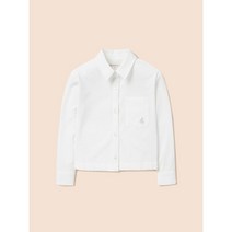 빈폴 키즈 빈폴 BEANPO르 LE KIDS 여아 시어서커 크롭 셔츠 화이트 BI4364G011