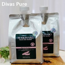 마키사키 프라칵시 클리닉 트리트먼트 (2개) 1000ml 최신상 펌푸+케이스포함, 마카사키 트리트먼트1000ml(1+1)