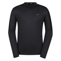 프로스펙스 남자 블랙 어깨배색 스피드 기능성 러닝 긴팔티셔츠 / 프로스펙스 남성 라운드 긴팔티 PW3MT21F912