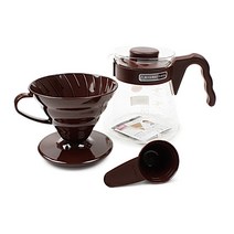 하리오 V60 커피서버세트 브라운VCSD 02CBR/1~4인용, 1개