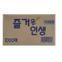 즐거운인생 업소용 물티슈, 1000매, 1개입