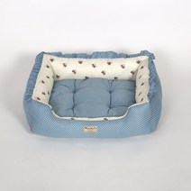 오로라펫 사각방석 고양이집 애견방석 강아지방석 개집, 사각방석레드체크