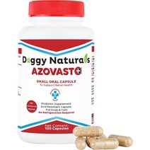 Azovast Plus 개와 고양이용 신장 건강 보조제 120ct - 냉장 보관 불필요 - 신장 기능 지원 및 신장 독소 관리에 도움 - 신장 관리 보조제 캡슐(미국)(120정), 상세페이지 참고, 120캡슐(1팩)