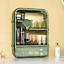 뷰티 화장품 진열장 선반(53cm) 그린 향수 화장대정리화장품정리함 화장품수납함 화장품보관함 화장대정리함 화장품정리대 화장품쇼케이스 메이크업수납 화장품, 본상품