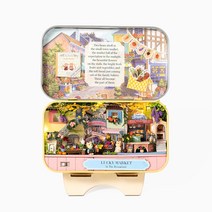 민화샵 틴케이스 DIY 미니어처 하우스 소품 꾸미기 만들기, 행복한마켓, 1개