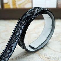 벽 테두리 장식 DIY 시트지 액자 몰딩 접착식 거울 라인 북유럽, 30mm, 블랙 (5m)