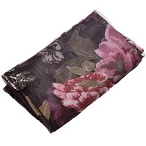 종이블라인드 무타공 못없는 창문형 tulle voile 커튼 침실 도어 창 모란 인쇄