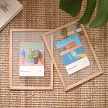 유어그라피 원목 투명액자 A2 A3 A4 8R 8x10 6x8 5x7 액자, 투명액 [내추럴오크]