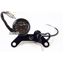 CG125 빈티지 튜닝 계기판 LED 브래킷 세트 커스텀, 밴드 블랙 세트개