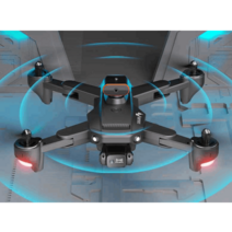 UAV 고화질 항공사진드론 보급형 8K 6K 항공사진, 8K HD 듀얼 카메라/블랙/배터리 4개