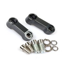 모터 추천 차량 오토바이 백미러 확장 라이저 어댑터 브래킷 10MM 혼다 스즈키 야마하 등등 범용 모터 부, 05 Titanium